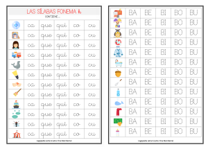 CONCIENCIA FONOLÓGICA Y LECTOESCRITURA