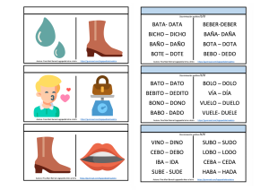 PARES FONÉTICOS-CONTRASTES MÍNIMOS